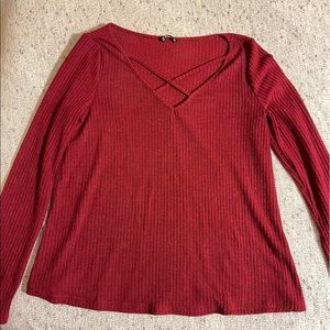 NWOT Shein Crisscross Long Sleeve